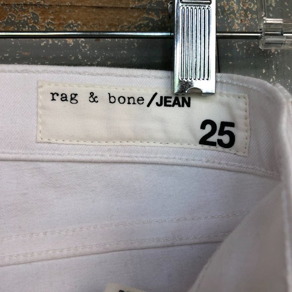 Rag & Bone Studded Skinny Jeans White Sz 25 - Picture 7 of 15